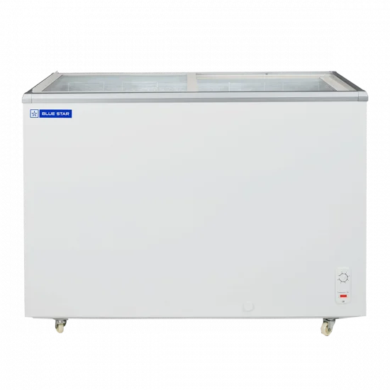 Blue Star GT200AG 200 Ltr Glass Top Deep Freezer - 1